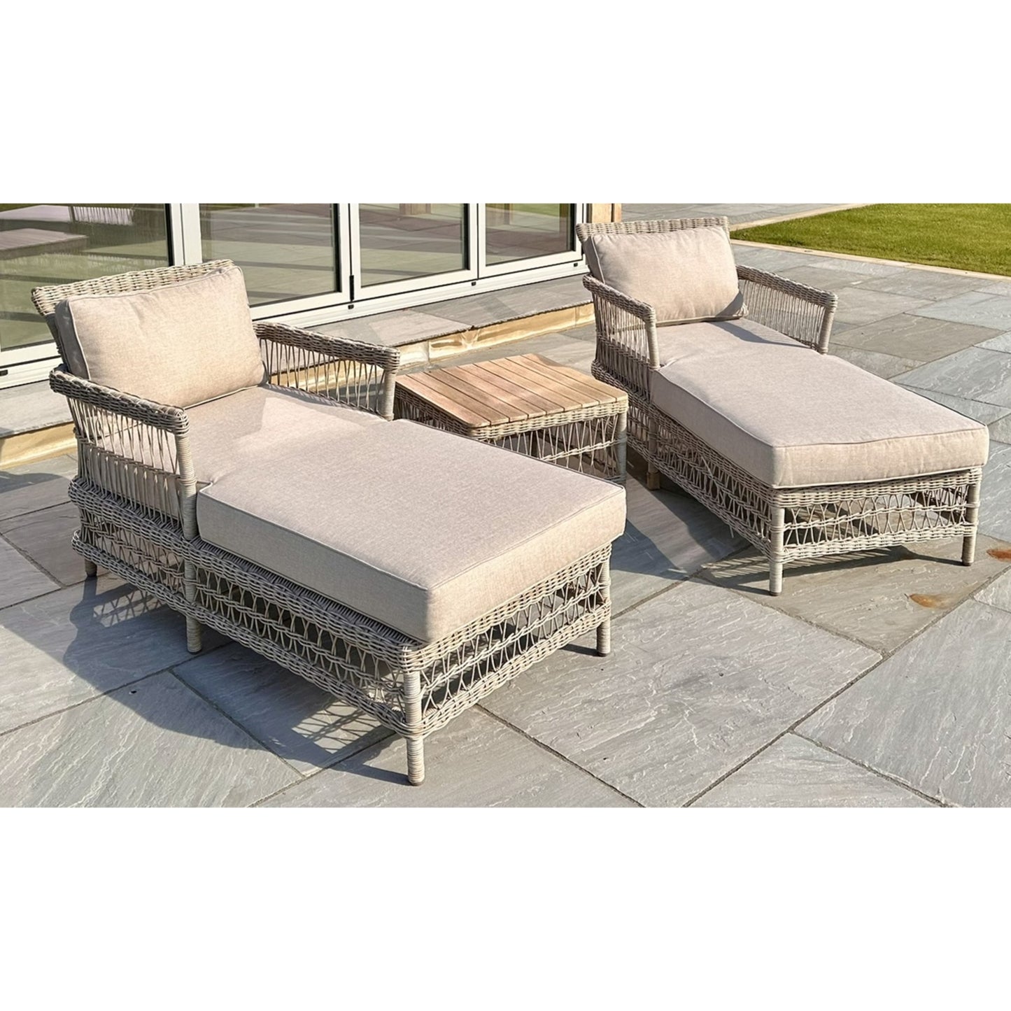 Provence Collection Outdoor Sun Lounger Set - Our Garden Space