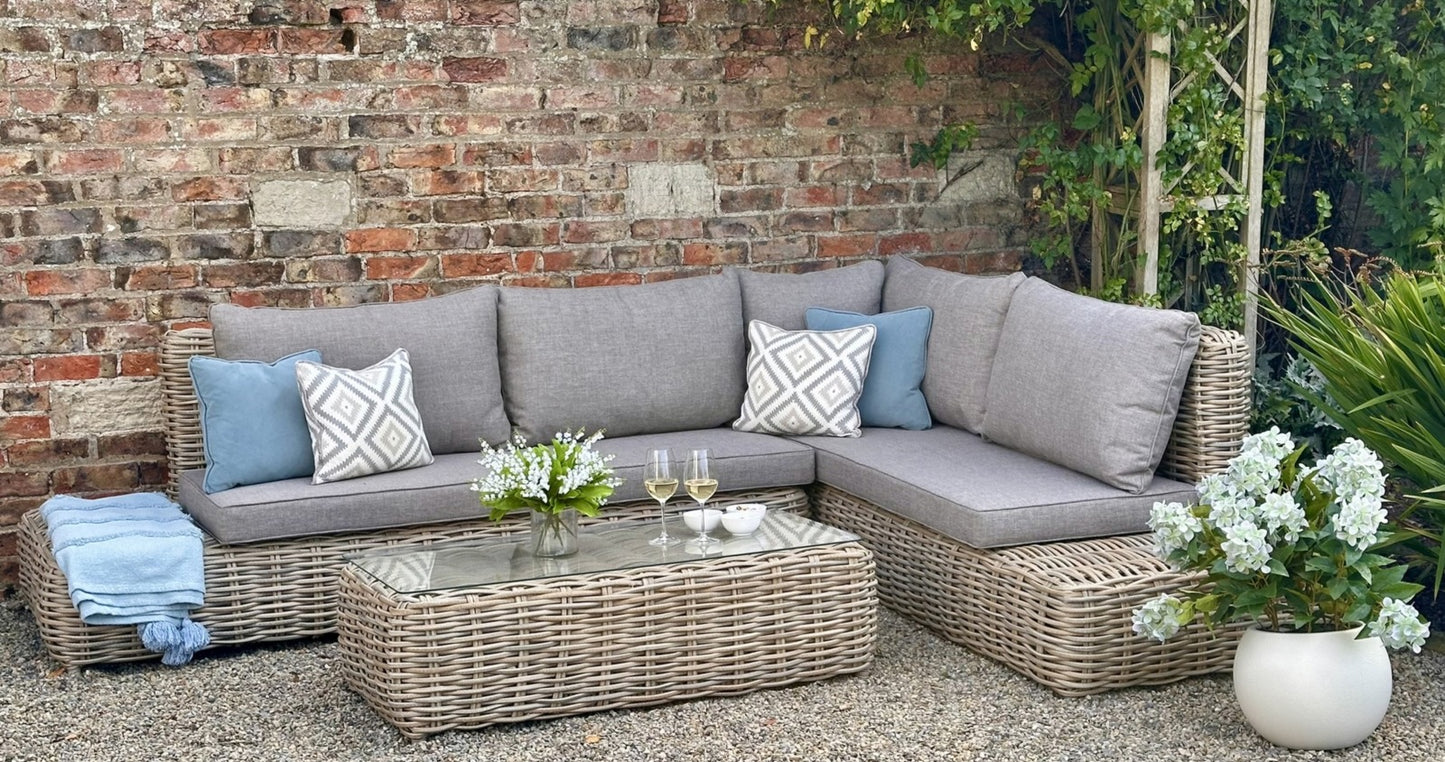 Amalfi Collection Outdoor Large Corner Set - Our Garden Space