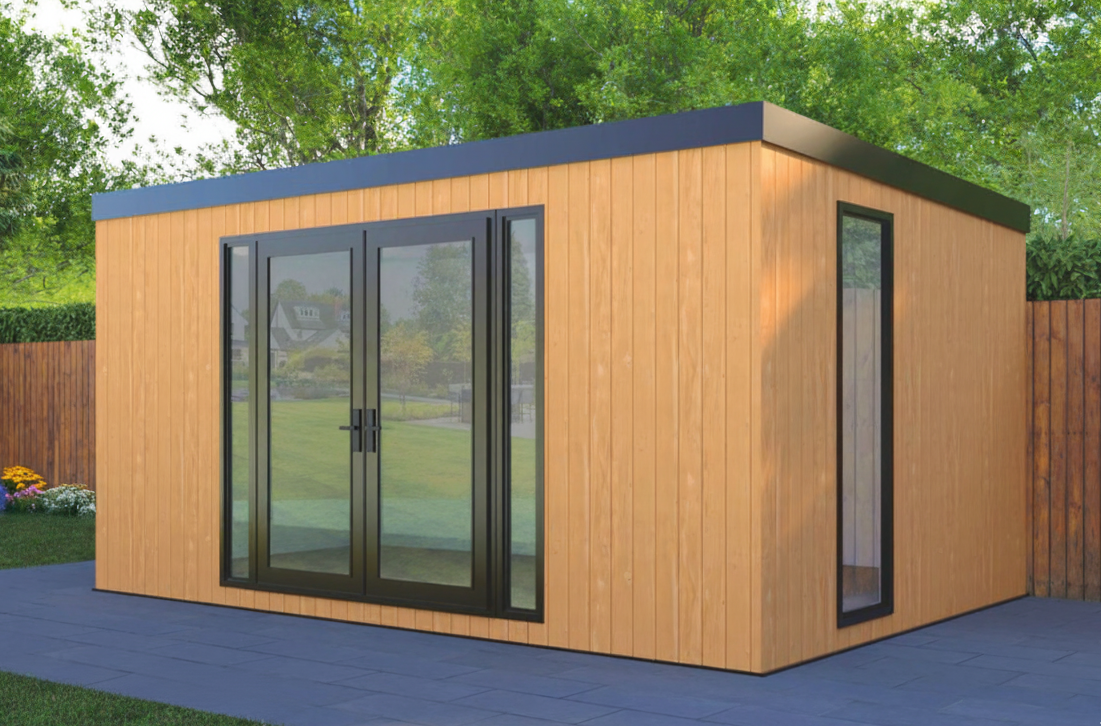 DIY Insulated Garden Room 4.8m x 3.2m Cedar