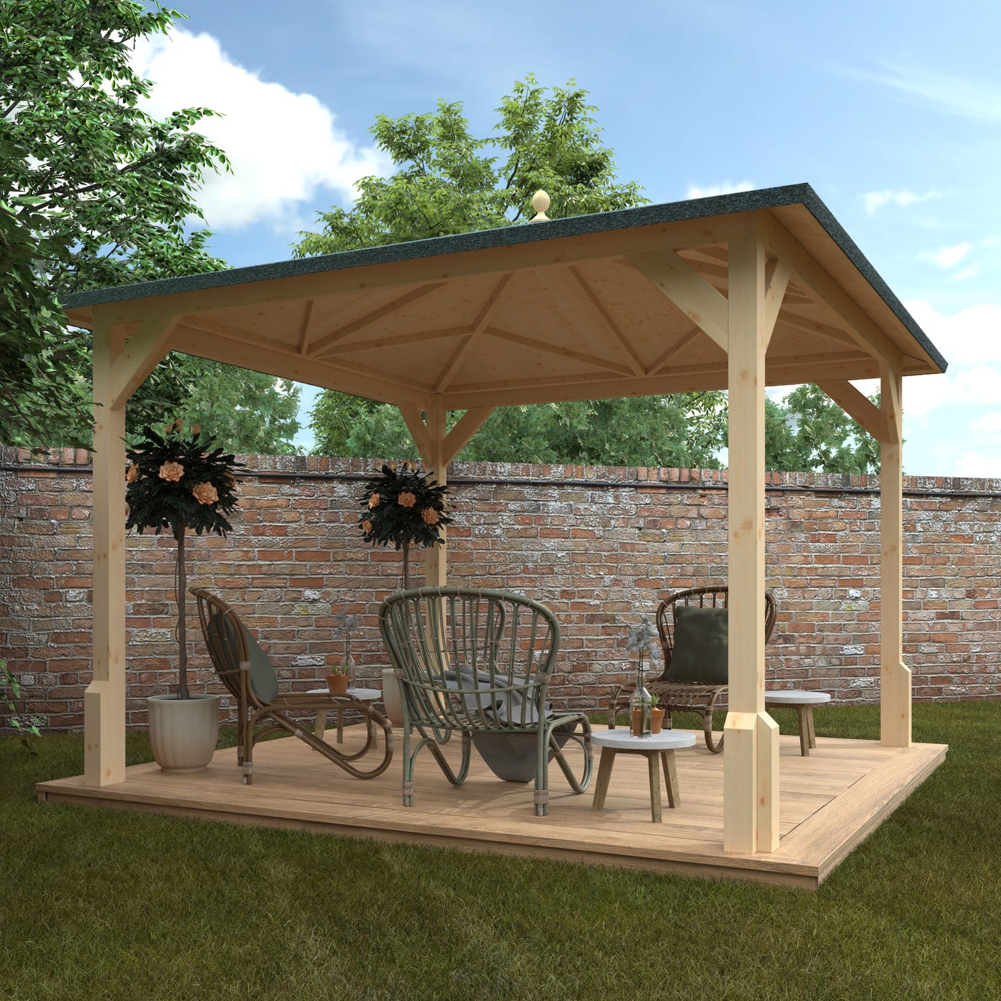 The Roofed Pergola - Our Garden Space