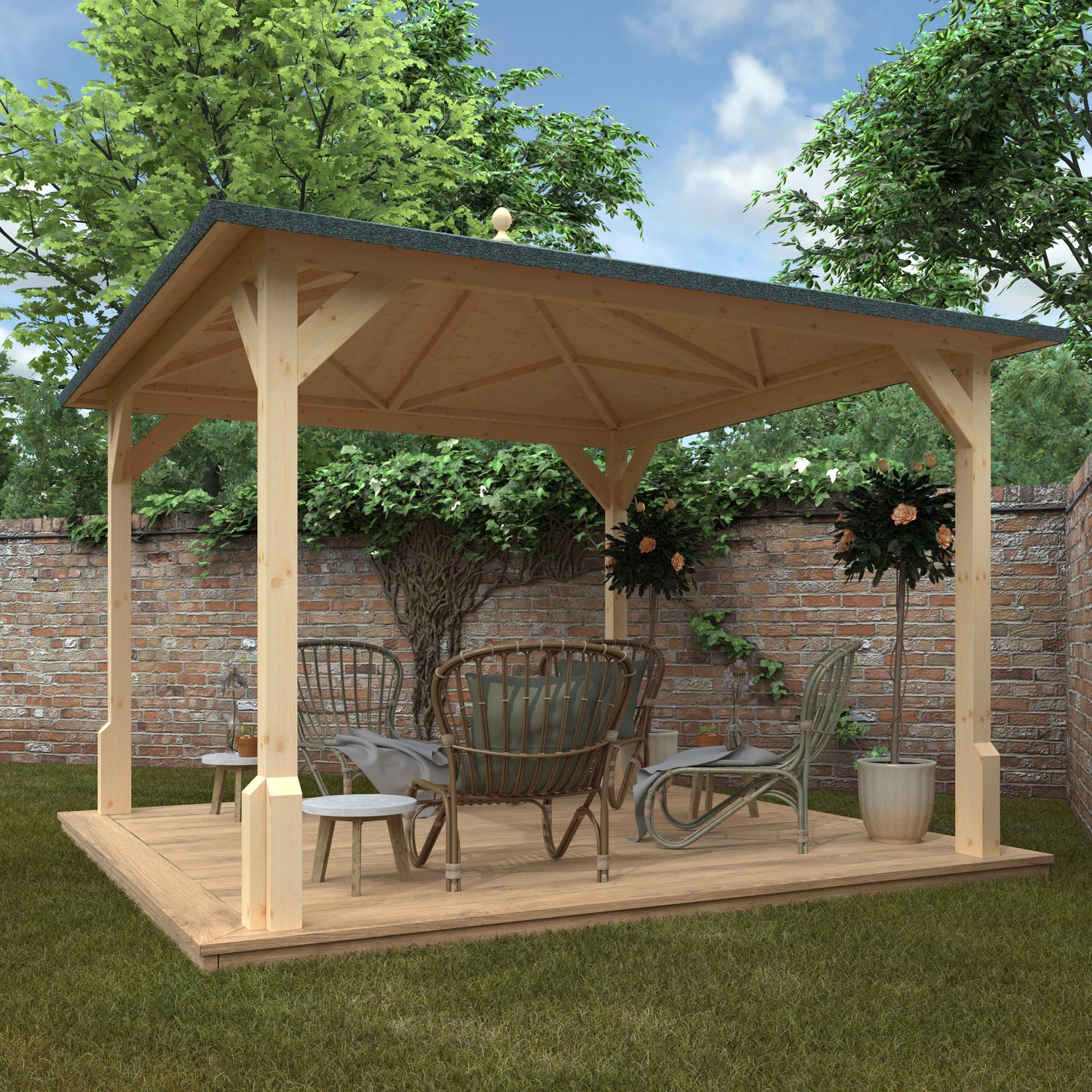 The Roofed Pergola - Our Garden Space
